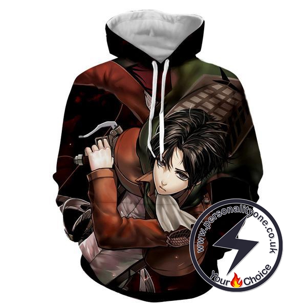 Attack On Titan - Eren Yeager 3D - Attack On Titan Hoodies